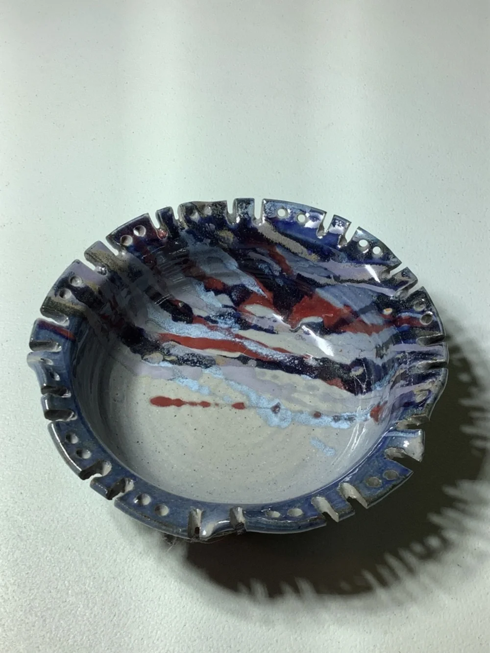 Earring/jewelry dish pottery from Buie